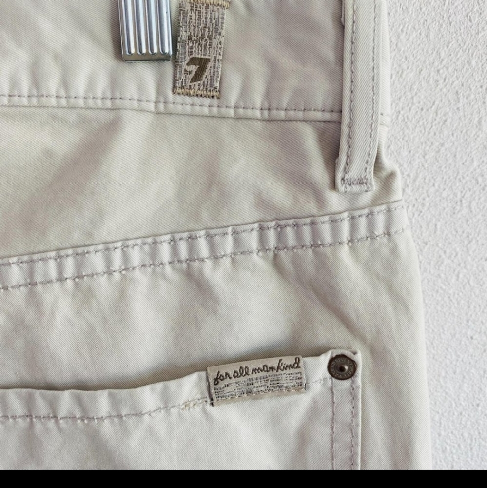 7 for all Mankind “The Straight” Khaki Pants Sz 32 - Picture 3 of 9